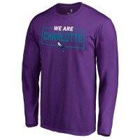 Футболка с длинным рукавом Charlotte Hornets Purple We Are Iconic Collection