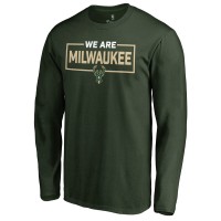 Футболка с длинным рукавом Milwaukee Bucks We Are Iconic Collection - Green