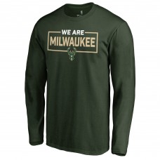 Футболка с длинным рукавом Milwaukee Bucks We Are Iconic Collection - Green