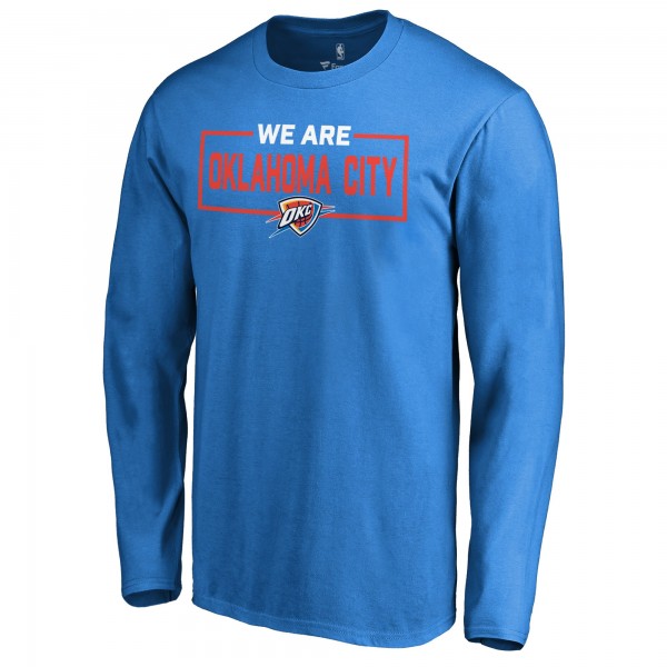 Футболка с длинным рукавом Oklahoma City Thunder Blue We Are Iconic Collection