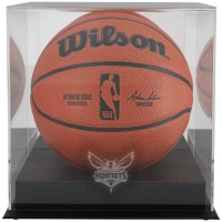 Charlotte Hornets Fanatics Authentic Blackbase Team Logo Basketball Display Case with Mirrored Back