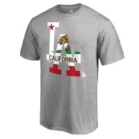 Los Angeles Dodgers Heathered Gray Hometown Collection Cali Flag T-Shirt