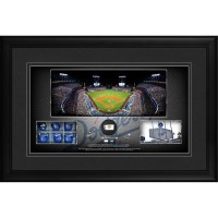 Los Angeles Dodgers Fanatics Authentic Framed 10 x 18 Stadium Panoramic Collage with a Piece of Game-Used Baseball - Limited Edition of 500