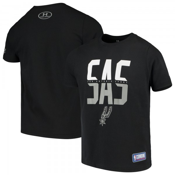 Детская футболка San Antonio Spurs Under Armour Combine Authentic City Performance - Black