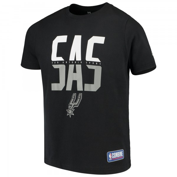Детская футболка San Antonio Spurs Under Armour Combine Authentic City Performance - Black