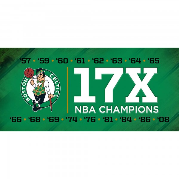 Boston Celtics Authentic 17-Time NBA Finals Champions 12 Replica Larry OBrien Trophy with Sublimated Plate