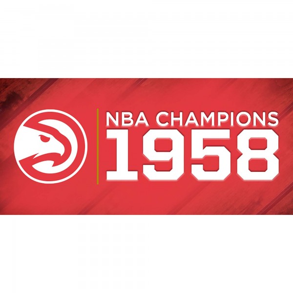 Atlanta Hawks Authentic 1958 NBA Finals Champions 12 Replica Larry OBrien Trophy with Sublimated Plate