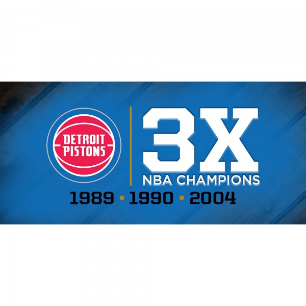 Detroit Pistons Fanatics Authentic 3-Time NBA Finals Champions 12 Replica Larry OBrien Trophy with Sublimated Plate