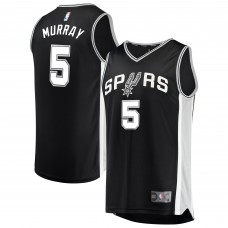 Детская игровая майка San Antonio Spurs Dejounte Murray Fast Break - Icon Edition - Black
