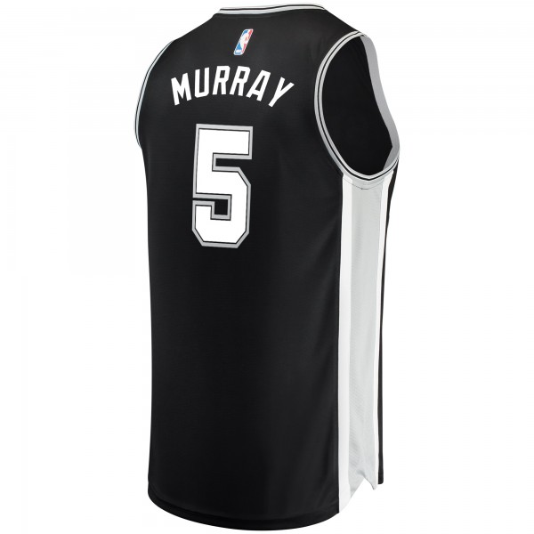 Детская игровая майка San Antonio Spurs Dejounte Murray Fast Break - Icon Edition - Black - баскетбольная джерси NBA