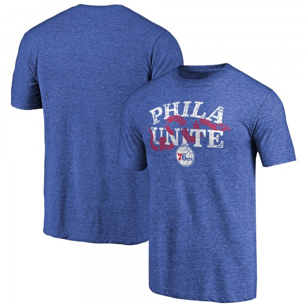 Philadelphia 76ers Royal Hometown Collection Join Or Die Tri-Blend T-Shirt