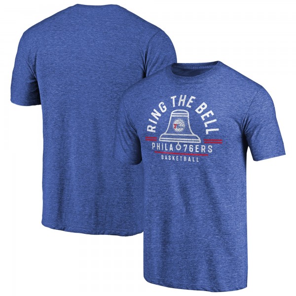 Philadelphia 76ers Royal Hometown Collection Ring the Bell Tri-Blend T-Shirt