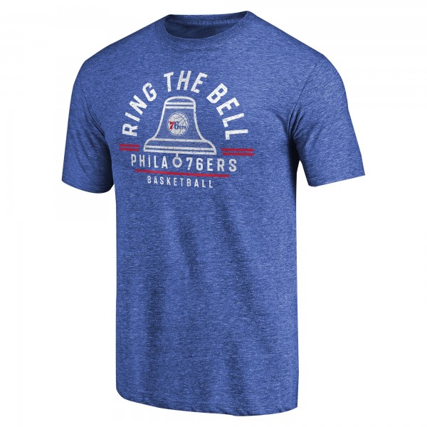 Philadelphia 76ers Royal Hometown Collection Ring the Bell Tri-Blend T-Shirt
