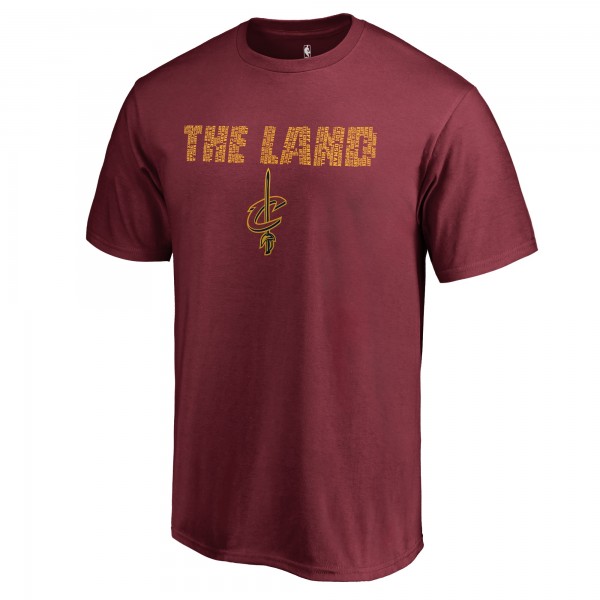 Cleveland Cavaliers Garnet Hometown Collection Repeating Roster T-Shirt