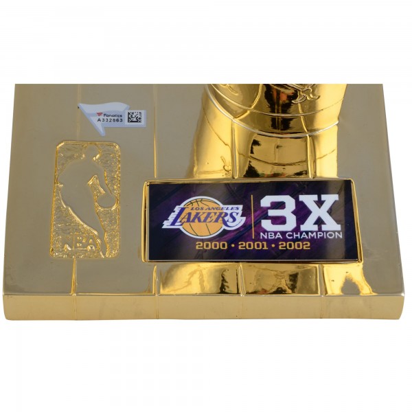 Shaquille ONeal Los Angeles Lakers Authentic Autographed 12 Replica Trophy - Three Time Champion