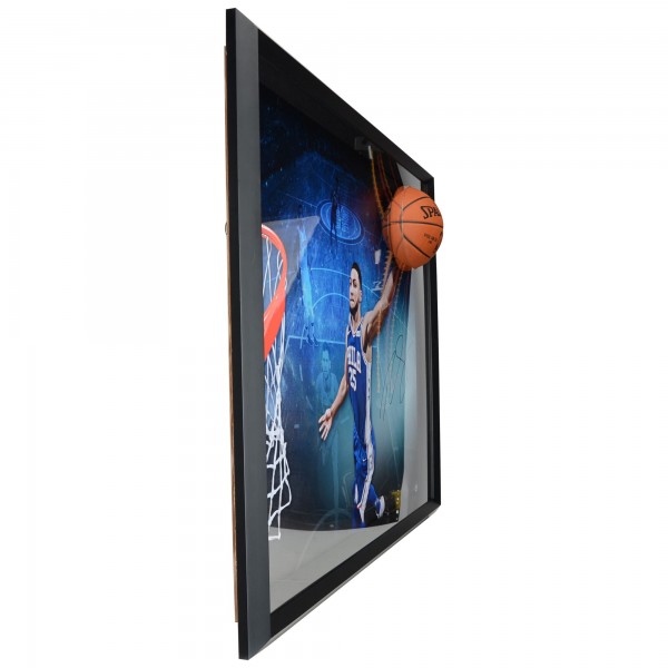 Autographed Philadelphia 76ers Ben Simmons Framed 52 x 40 Breaking Through Photograph - Limited Edition of 125 - Upper Deck