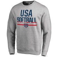 Кофта USA Softball Team Base - Heathered Gray