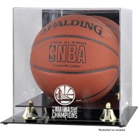 Golden State Warriors Fanatics Authentic 2018 NBA Finals Champions Logo Golden Classic Basketball Display Case with Mirrored Back
