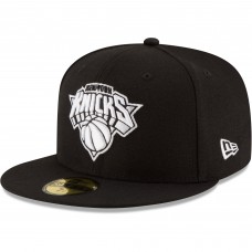 Бейсболка New York Knicks New Era Black & White Logo 59FIFTY - Black