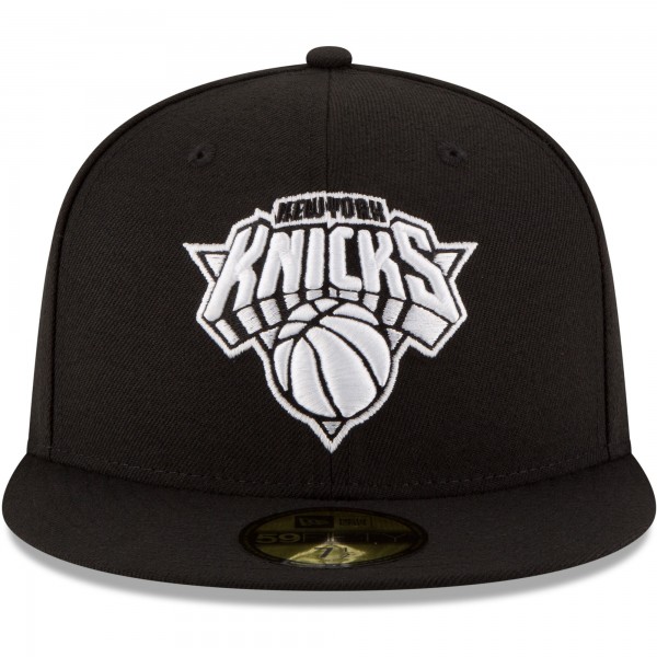 Бейсболка New York Knicks New Era Black & White Logo 59FIFTY - Black