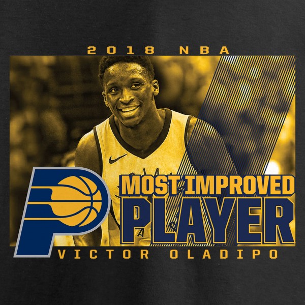 Футболка Victor Oladipo Indiana Pacers 2018 NBA Most Improved - Black