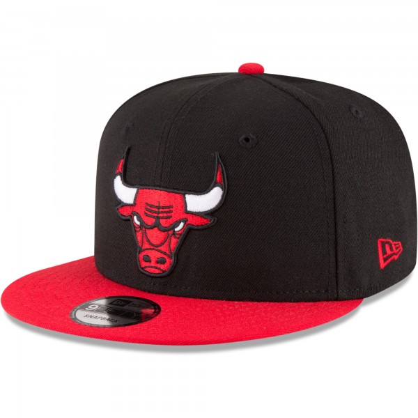 Бейсболка Chicago Bulls New Era Black/Red Two-Tone 9FIFTY