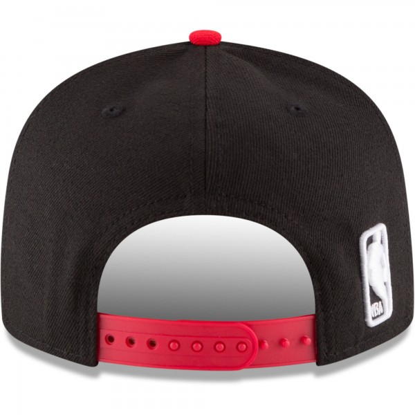 Бейсболка Chicago Bulls New Era Black/Red Two-Tone 9FIFTY