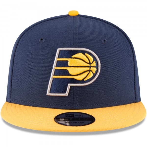 Бейсболка Indiana Pacers New Era Navy/Gold Two-Tone 9FIFTY