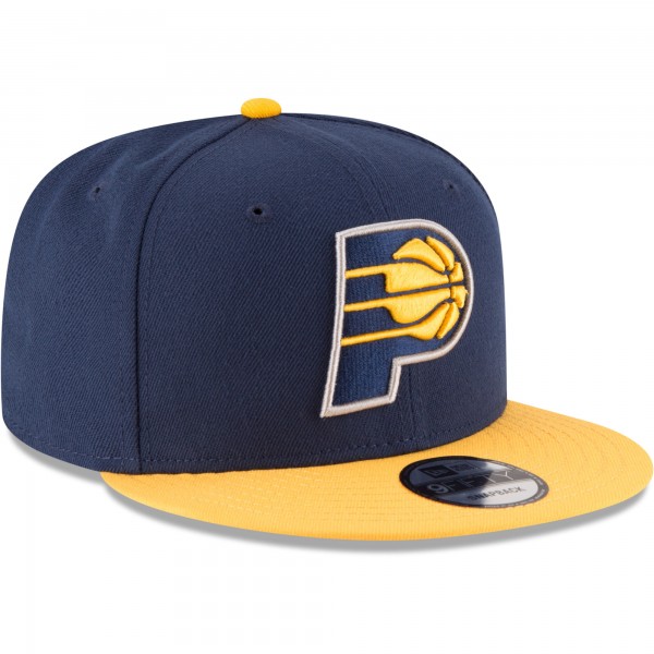 Бейсболка Indiana Pacers New Era Navy/Gold Two-Tone 9FIFTY