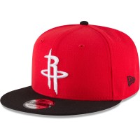Бейсболка Houston Rockets New Era Red/Black Two-Tone 9FIFTY