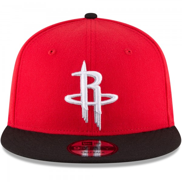 Бейсболка Houston Rockets New Era Red/Black Two-Tone 9FIFTY