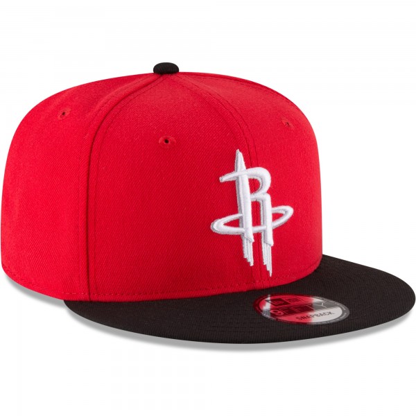 Бейсболка Houston Rockets New Era Red/Black Two-Tone 9FIFTY