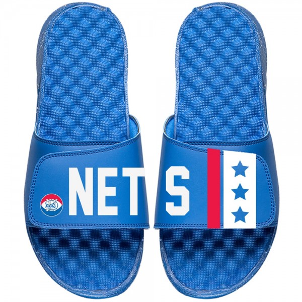 Игровая форма  Шлепки Brooklyn Nets ISlide NBA Hardwood Classics - Royal