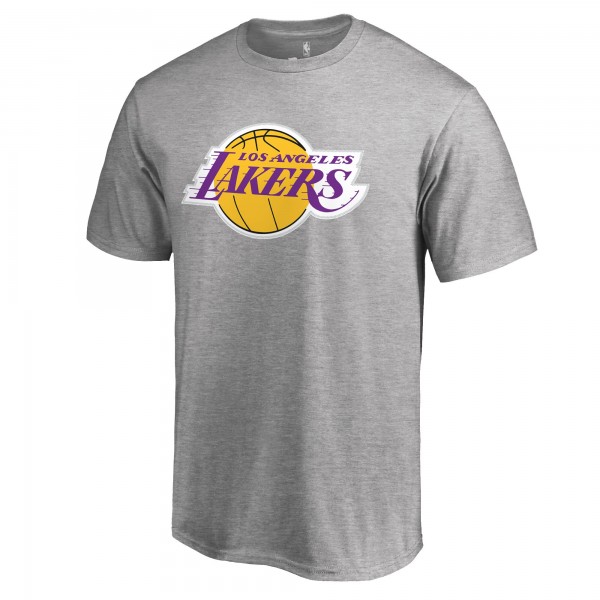 Футболка LeBron James Los Angeles Lakers Backer Name & Number - Heather Gray
