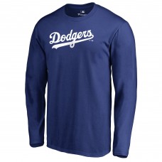 Los Angeles Dodgers Royal Team Wordmark Long Sleeve T-Shirt