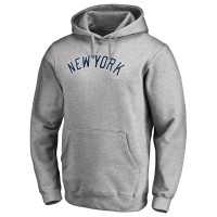 Толстовка New York Yankees Heather Gray Official Wordmark Fitted
