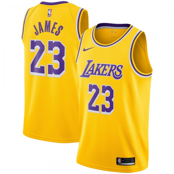 Игровая майка LeBron James Los Angeles Lakers Nike Swingman Gold - Icon Edition - оригинальная джерси НБА