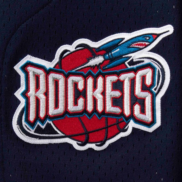 Рубашка с коротким рукавом Houston Rockets Mitchell & Ness Winning Team Mesh Button Front - Navy