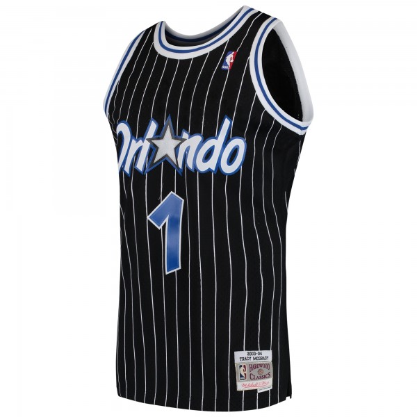 Джерси Orlando Magic Tracy McGrady Mitchell & Ness Black Hardwood Classics Swingman