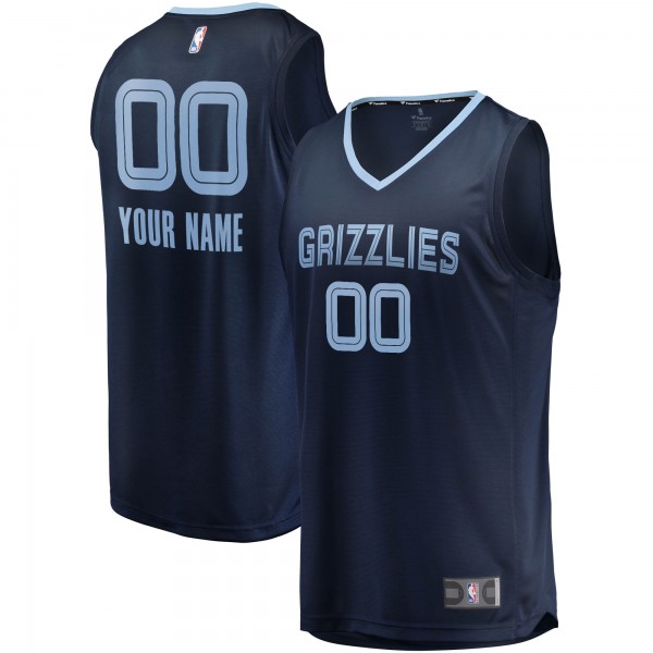 Игровая именная майка Memphis Grizzlies2018/19 Fast Break Replica Navy - Icon Edition - личная джерси НБА