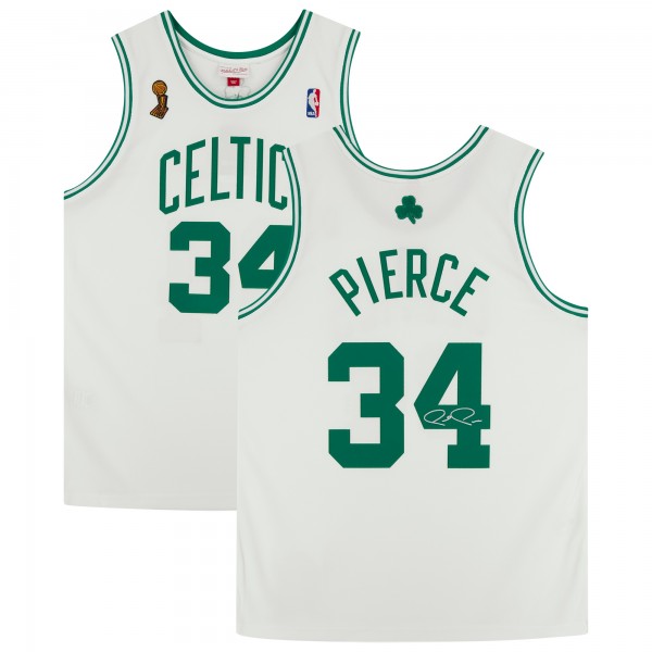 Autographed Boston Celtics Paul Pierce Fanatics Authentic Mitchell & Ness 2007 - 2008 White Authentic Jersey