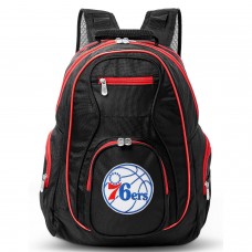 Philadelphia 76ers MOJO Trim Color Laptop Backpack - Black