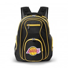 Los Angeles Lakers MOJO Trim Color Laptop Backpack - Black