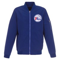 Куртка бомбер Philadelphia 76ers JH Design Lightweight Nylon - Royal