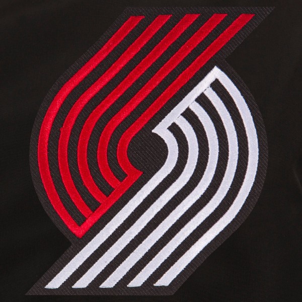 Куртка бомбер Portland Trail Blazers JH Design Lightweight Nylon - Black