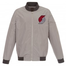 Куртка бомбер Portland Trail Blazers JH Design Lightweight Nylon - Gray/Charcoal