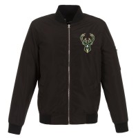 Куртка бомбер Milwaukee Bucks JH Design Lightweight Nylon - Black