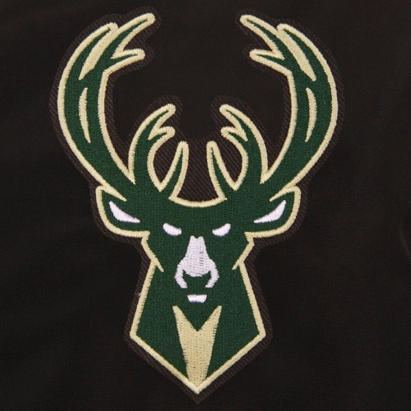 Куртка бомбер Milwaukee Bucks JH Design Lightweight Nylon - Black