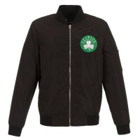 Бомбер на молнии Boston Celtics JH Design Lightweight Nylon - Black