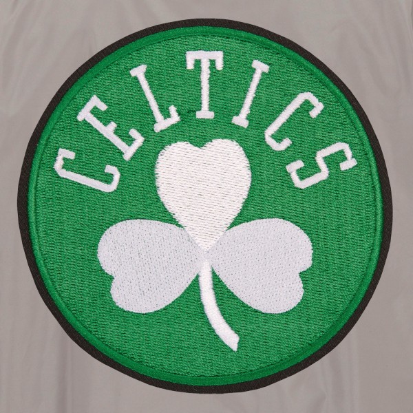 Куртка бомбер Boston Celtics JH Design Lightweight Nylon - Gray/Charcoal